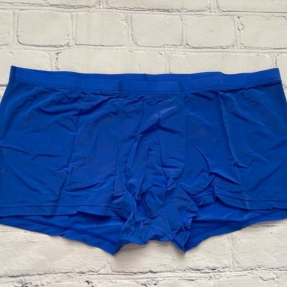 YuKaiChen Blue Trunks Underwear Silk Boxer - Picture 1 of 3